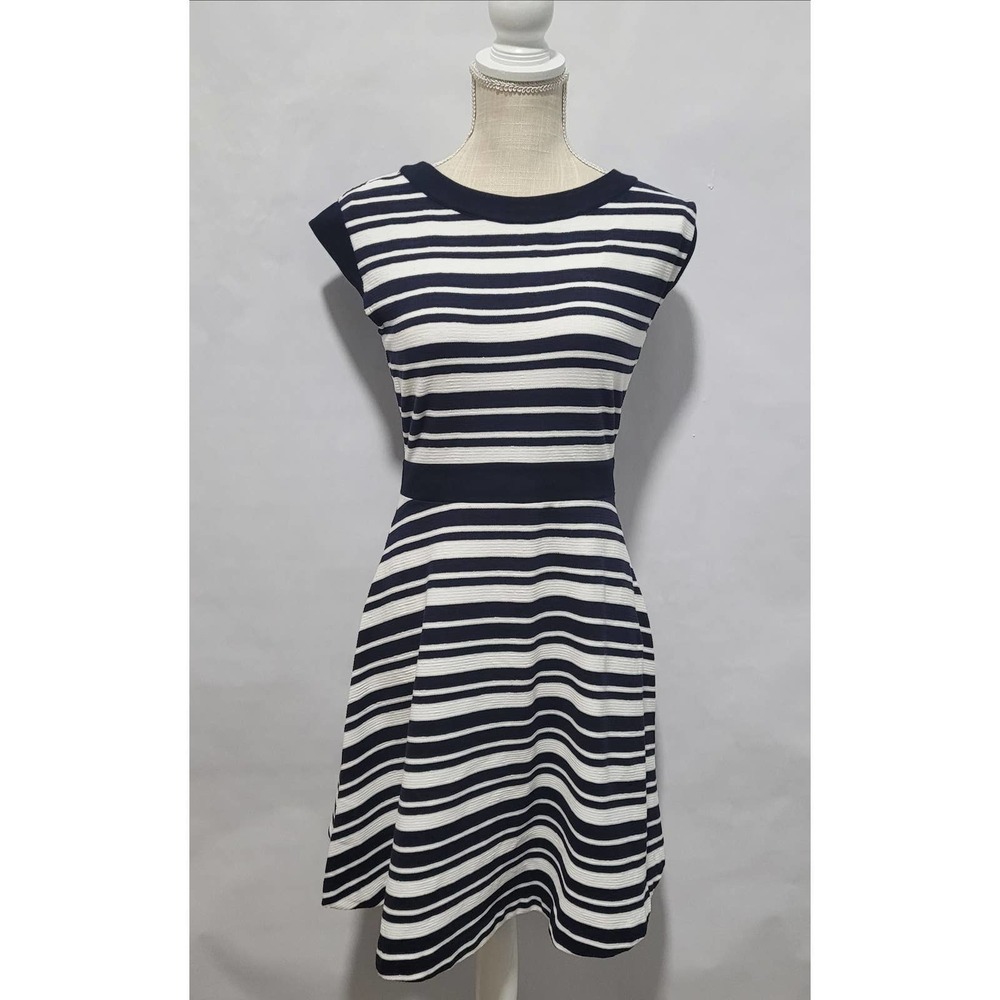 HUGO BOSS Women's Jersey Striped A-Line Dress